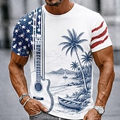  Herren 250. Jubiläums patriotisches American Flag 1776 2026 Grafik T-Shirt Kurzarm Crew Neck Sommer Freizeitoberteil