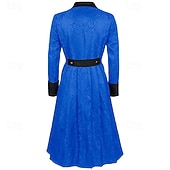 cheap Outerwear-Retro Vintage Medieval Renaissance Coat Long Sleeves Gentleman Nobleman Jacquard Fancy Dress Men's Halloween Carnival Performance Renaissance Fair LARP Adults' Coat