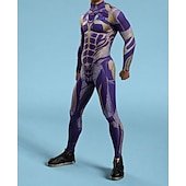お買い得  男性用コスチューム-カーニバルコスチューム フルボディスーツ 柄全身タイツ コスプレ衣装 ボディスーツ プリント セクシーコスチューム ハロウィーン 男性用 女性用 男の子 コスチューム のために パーティー 性能 マスカレード 子供用 成人