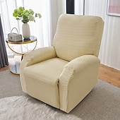 cheap Sofa Cover-Stretch Jacquard Reclining Couch Cover, Elastic Recliner Sofa Slipcover, Washable Dust-proof Furniture Protector for Kids Pets