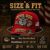 economico 250° Anniversario degli Stati Uniti-Cappello commemorativo del 250° anniversario del Corpo dei Marines degli Stati Uniti, cappello militare regolabile ricamato, copricapo patriottico in omaggio al Corpo dei Marines, regalo di apprezzamento per i veterani, ricordo dell'anniversario per uomin