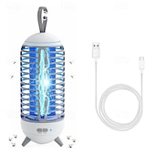 preiswerte Bug Zapper-Kabelloser Insektenvernichter für den Außenbereich, wiederaufladbar, 2-in-1-Funktion: kabellose Mückenlampe mit 2500-mAh-Akku, elektrische Insektenfalle, ideal für drinnen und draußen, z. B. auf