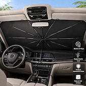 ieftine incalzire racire-Umbrelă de soare pentru parbriz auto, parasolar pliabil cu protecție UV pentru geamul din față, parasolar reflectorizant care blochează căldura, capac interior de răcire pentru mașini, SUV-uri și