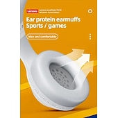 abordables Écouteurs Bluetooth sans fil-Casque sans fil Lenovo ThinkPlus supra-auriculaire, Bluetooth 5.3 avec micro, son stéréo haute fidélité avec basses profondes, oreillettes douces, pliable, idéal pour les jeux, les voyages et le