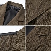 preiswerte Herren Kostüme der 1920er Jahre-Goldene Zwanziger 1920er Retro Vintage Weste Der große Gatsby Doppelreihiger Verschluss Fischgrät-Tweed Gekerbtes Revers Kostüm Herren Wiederbelebung Hochzeitsfeier Alltagstauglich Erwachsene Weste