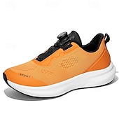 cheap Men's Running Shoes-Men's Sporty Casual Daily Tissage Volant Comfortable Slip Resistant Flexible Buckle Dark Grey Black Yellow Summer Spring All Seasons
