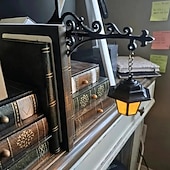 preiswerte Dekorative Lichter-Bibliothekslaterne – dekorative Bücherregalbeleuchtung, wiederaufladbar, mit Fernbedienung, für Bücherwürmer, antike LED-Leseecke als Dekoration für Arbeitszimmer und Bibliothek