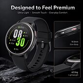 cheap Smartwatch-DR09 Smart Watch for Men Women (Answer/Make Call), 1.27" HD Round Display Fitness Tracker with Heart Rate Sleep Monitor SpO2, 24/7 Health Activity Tracker, IP68 Waterproof for Android iOS