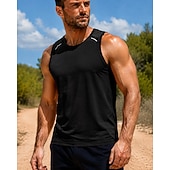cheap Running Tee &amp; Tank Tops-Men's Solid Colored Workout Tank Top Running Tank Top Gym Tank Top Summer Spring Sleeveless Quick Dry Lightweight Moisture Wicking Breathable Gym Workout Running Walking Jogging Fitness Blue White