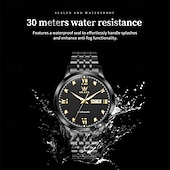 baratos Relógio Automático-Relógio masculino automático Olevs de luxo, em aço inoxidável prateado, com mecanismo de corda automática, mostrador com numerais romanos, diamantes, à prova d'água e com ponteiros luminosos, ideal