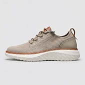 cheap Casual Lace-Up Shoes-Men's Casual Athletic Sneakers – Breathable Lightweight Comfort Shoes, Smart Casual Footwear for Office, Travel and Everyday Wear