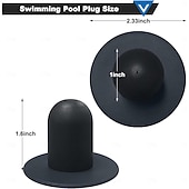 billiga hushållsapparater-Poolpluggar för Intex Bestway Coleman ovanmarkspooler, filterplugg för ersättning för 530/1000 gph filterpump, kompatibel med 28270 28271 28272 26700 26702, 4-pack