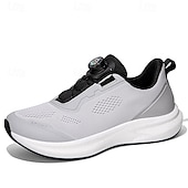 cheap Men's Running Shoes-Men's Sporty Casual Daily Tissage Volant Comfortable Slip Resistant Flexible Buckle Dark Grey Black Yellow Summer Spring All Seasons