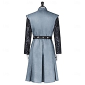 economico Capispalla-Gotico Medievale Rinascimento Lunghezza al ginocchio Abbigliamento esterno Cavaliere Ranger Costume Per uomo Fantasia Halloween Carnevale Fiera Rinascimentale LARP Festa a tema retrò Adulti Cintura