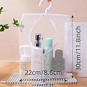 abordables Almacenamiento y organización-2 bolsas de almacenamiento colgantes de malla para estante de baño, organizador colgante multifuncional transpirable, cesta de almacenamiento de pared para ducha, cocina, lavadero, cosméticos y