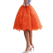 abordables jupon-Jupe à cerceaux Tutu Sous jupe Années 1950 Rétro Vintage Princesse Adulte Femmes Bal de promo Tenue de soirée Cocktail Se déguiser
