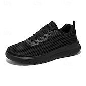 preiswerte Casual Sneakers-Men's Wide Fit Casual Sneakers – Lightweight Breathable Lace-Up Walking Shoes, Cushioned Comfort Wide Width Footwear for Office, Travel, Driving and Everyday Lifestyle