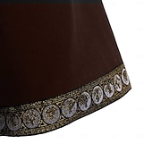 preiswerte Oberteile-Mittelalterlich Renaissance 17. Jahrhundert Hemd Tunika Pirat Krieger Ritter Wikinger Keltischer Ritter Bestickt Stickerei Kostüm Herren Vikinger Fantasie Halloween Maskerade Leistung Maskerade LARP
