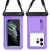 preiswerte wasserdichte Handytasche-Universelle, schwimmfähige und wasserdichte Handyhülle, IP68-zertifizierte Unterwasser-Trockentasche mit Trageband für iPhone 17, 16, 15 Pro Max, Samsung S26, S25 Ultra, Pixel – klares Kamerafenster
