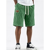 Χαμηλού Κόστους Casual σορτς-Ανδρικά Σορτσάκια Casual σορτς Κοτλέ Σορτς Τσέπη Ελαστική μέση Σκέτο Με Υφή Άνεση Αναπνέει Πάνω από το Γόνατο Causal ΕΞΩΤΕΡΙΚΟΥ ΧΩΡΟΥ Παραλία Διακοπές Μοντέρνα Λευκό Χακί Μικροελαστικό