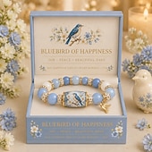  Love, Remembrance & Cardinal Blessings 2026 Limited Edition Bracelet, Bird Beaded Bracelet, Inspirational Jewelry Gift for Women, Memorial Keepsake, Sympathy Gift