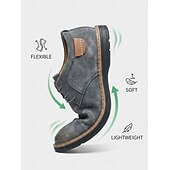 economico Scarpe Casual con Lacci-Stivali casual minimalisti alti da uomo, scarpe stringate urbane moderne per uomo, stile street pulito per ufficio, viaggi, passeggiate e uso quotidiano
