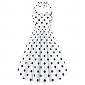 economico Vestiti-Anni 1950 Retrò Vintage Rockabilly Vestito Abito Swing Pois Costume Per donna Carnevale Mascherata Abbigliamento quotidiano Addio al Nubilato Adulti Vestito Abiti per il ritorno
