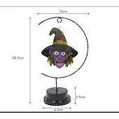halpa Sisä- ja juhlavalaistus-LED-koristeellinen lumottu halloween-yövalo, paristokäyttöinen pöytävalaisin kuunsirppilamput yöpöydän yövalot lahjat sopivat halloween cosplay -juhliin