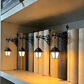  Bookshelf Lighting for Halloween, Library Lantern-Decorative Bookshelf Lighting, Rechargeable, with Remote Ccontrol, Antique Led Books Nook Lamp Ornament for Study Reading Corner
