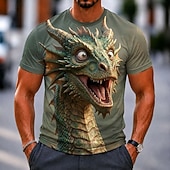  Men's Animal Bird T Shirt Short Sleeve T shirt 3D Print Crew Neck Shirt Funny Casual Daily Street Blue White White 1 Summer Spring Clothing Apparel S M L XL 2XL 3XL