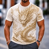  Per uomo Animale Mucca Maglietta Manica Corta maglietta Stampa 3D Girocollo Camicia Divertente Casuale Quotidiano Streetwear Nero Giallo Marrone Estate Primavera Abbigliamento S M L XL 2XL 3XL
