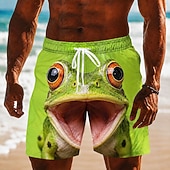  Herren Tiermotiv Fisch Badehosen Badeanzüge Badeshorts Boardshorts Mittlere Taille Lustig Täglich Outdoor Seitentaschen Netzfutter Elastischer Kordelzug in der Taille Designer Bekleidung