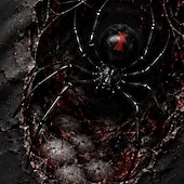  Men's Animal Spider T Shirt Short Sleeve T shirt 3D Print Crew Neck Shirt Dark Casual Daily Street Blue Black Red Summer Spring Clothing Apparel S M L XL 2XL 3XL