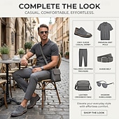 economico Scarpe Casual con Lacci-Stivali casual minimalisti alti da uomo, scarpe stringate urbane moderne per uomo, stile street pulito per ufficio, viaggi, passeggiate e uso quotidiano