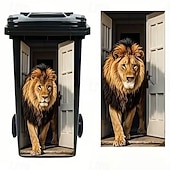 baratos Adesivos de Parede-Adesivos para lixeira com desenho de burro (2 unidades), adesivos fofos de animais para decoração de lixeiras, adesivos de vinil removíveis e à prova d'água para lixeiras de casa, cozinha, banheiro e