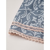 cheap Dirndl Dresses-Oktoberfest Dirndl Dress Midi Length Lace Maid Romantic Bavarian Munich Wiesn Women's Traditional Style Cloth Without Blouse (60CM)