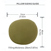 cheap Throw Pillows,Inserts &amp; Covers-Ultra Soft Suede Pebble Throw Pillow, Fluffy Rock Shaped Floor Seating Cushion, Cute Novelty Stone Hugging Pillow for Sofa, Bedroom &amp; Home Decor