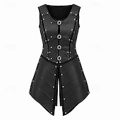 ieftine Rochie-Medieval Renascentist Rochii Arme si Armuri Γιλέκο Războinic Fecioara scutului Barbar Costume de fancy Pentru femei Viching Fantezie Halloween Carnaval Performanță LARP Ren Faire Adulți Rochie