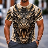  Per uomo Animale Mucca Maglietta Manica Corta maglietta Stampa 3D Girocollo Camicia Divertente Casuale Quotidiano Streetwear Nero Giallo Marrone Estate Primavera Abbigliamento S M L XL 2XL 3XL