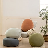 cheap Throw Pillows,Inserts &amp; Covers-Ultra Soft Suede Pebble Throw Pillow, Fluffy Rock Shaped Floor Seating Cushion, Cute Novelty Stone Hugging Pillow for Sofa, Bedroom &amp; Home Decor