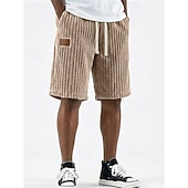 Χαμηλού Κόστους Casual σορτς-Ανδρικά Σορτσάκια Casual σορτς Κοτλέ Σορτς Τσέπη Ελαστική μέση Σκέτο Με Υφή Άνεση Αναπνέει Πάνω από το Γόνατο Causal ΕΞΩΤΕΡΙΚΟΥ ΧΩΡΟΥ Παραλία Διακοπές Μοντέρνα Λευκό Χακί Μικροελαστικό