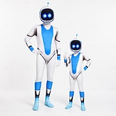 ieftine Costume de cuplu și grup-Robot futurist Astro Bot Costum Body-uri Ziua STEM Cosplay for Bărbați Băieți Adulți Pentru copii Halloween Carnaval Săptămâna Cărții Performanță Îmbrăcăminte educativă Ținute pentru evenimente