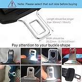 voordelige Veiligheidsgordelaccessoires-2 stks auto auto veiligheidsgordel extender verleng gesp veiligheidsclip universele veiligheidsgordel auto-interieur modellering veiligheidsclip