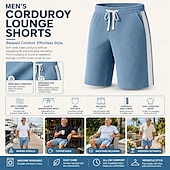 Χαμηλού Κόστους Casual σορτς-Ανδρικά Σορτσάκια Casual σορτς Κοτλέ Σορτς Σορτς με υφή Κουρελού Μπλοκ χρωμάτων Σκέτο Μονόχρωμη Άνεση Αναπνέει Μήκος γόνατος Causal ΕΞΩΤΕΡΙΚΟΥ ΧΩΡΟΥ Παραλία Διακοπές Μοντέρνα