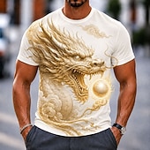  Per uomo Animale Mucca Maglietta Manica Corta maglietta Stampa 3D Girocollo Camicia Divertente Casuale Quotidiano Streetwear Bianco Nero Giallo Estate Primavera Abbigliamento S M L XL 2XL 3XL