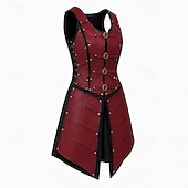 ieftine Rochie-Medieval Renascentist Rochii Arme si Armuri Γιλέκο Războinic Fecioara scutului Barbar Costume de fancy Pentru femei Viching Fantezie Halloween Carnaval Performanță LARP Ren Faire Adulți Rochie