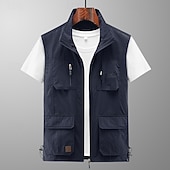 levne Vesty-Pánské Dağcı Yeleği Jaro Podzim Venkovní Pohodlné Prodyšné Kamizelka Lov Rybaření Lezení Černá Armádní zelená Námořnická modř Khaki Šedá