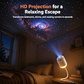 cheap Indoor &amp; Party Lighting-USB Star Projector Night Light, 5D Holographic Galaxy and Ocean Projector with Projection Films, 360° Adjustable Plug-in Ceiling Light for Bedroom, Car, Kids Room Decor