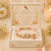  Love, Remembrance & Cardinal Blessings 2026 Limited Edition Bracelet, Bird Beaded Bracelet, Inspirational Jewelry Gift for Women, Memorial Keepsake, Sympathy Gift