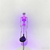 cheap Outdoor &amp; Yard Displays-Solar Powered Skeleton Skeleton Ground Stake Lights, Outdoor Garden Yard Glowing Decorative Landscape Lamp for Halloween Holiday Party Atmosphere Decor